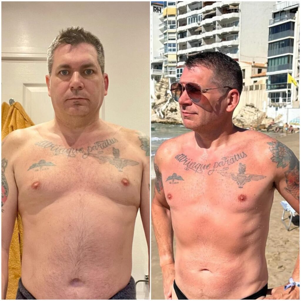 client results leaner torso Chelmsford Essex Limitless Fit Club