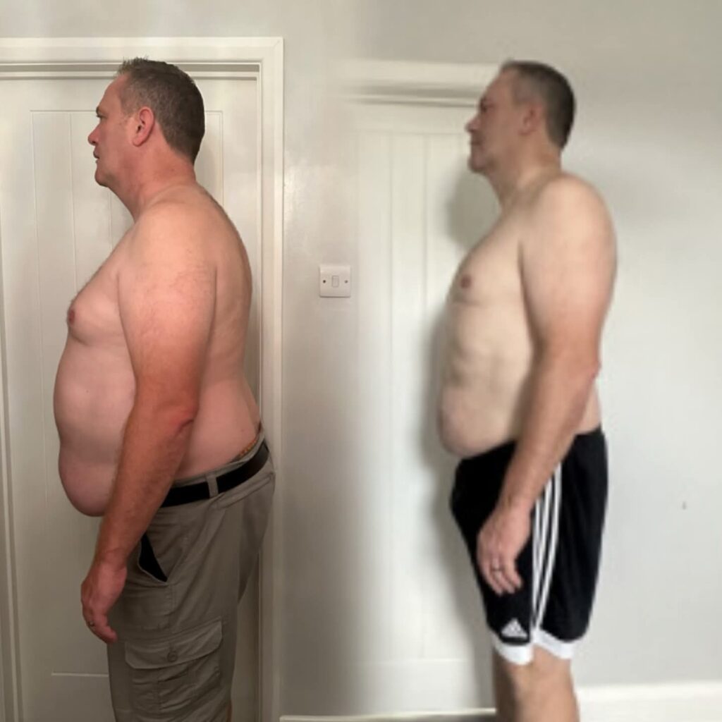 client results weight loss and tranformation Chelmsford Essex Limitless Fit Club